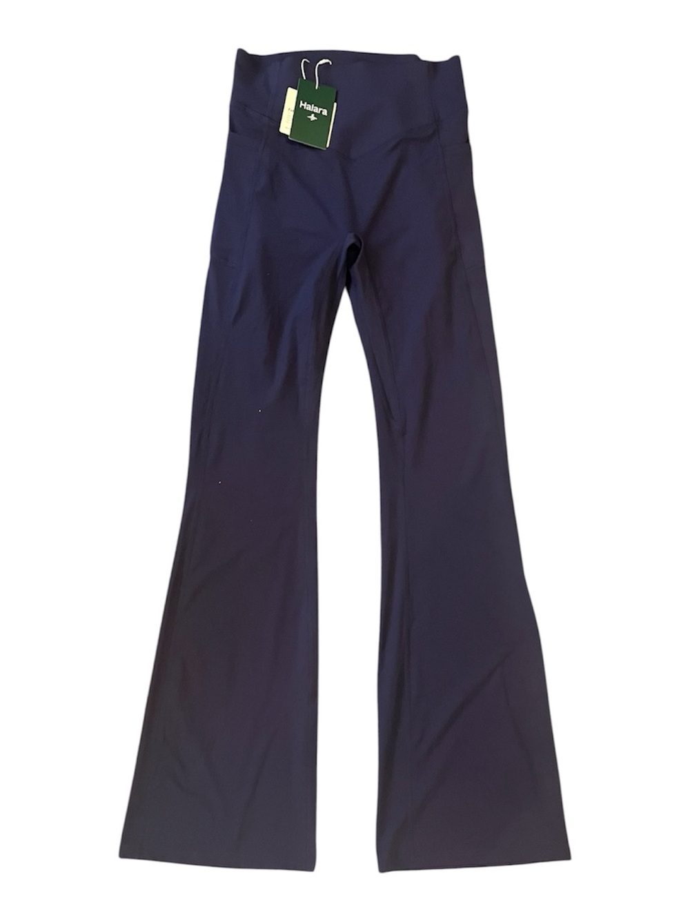 HALARA Navy High Waisted Scrunch Butt Lifting Flared Yoga Pants size S - Picture 2 of 7